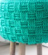 Puff Verde em Croche