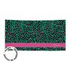 canga retangular - onça verde e rosa