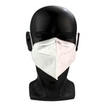 Kit Máscara Descartável Profissional KN95 de Proteção Respiratória Branca - 50 Unidades