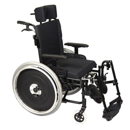 Cadeira de Rodas Reclinável AVD Alumínio Ortobras Dobrável X com Apoio de Cabeça
