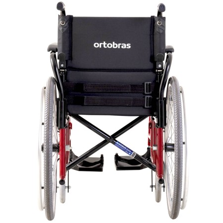 Cadeira de Rodas Alumínio Aktiva Ultra-Lite X Ortobras Dobrável com Encosto Rebatível
