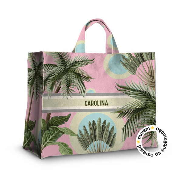 Foto do produto bolsa bagbag coleção alto verão - folhagem rosa