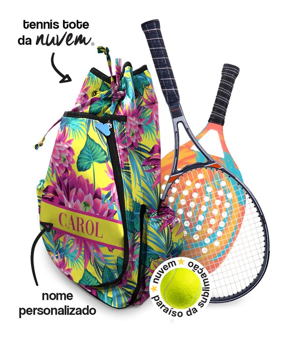 Foto do produto tennis tote raqueteira - floral