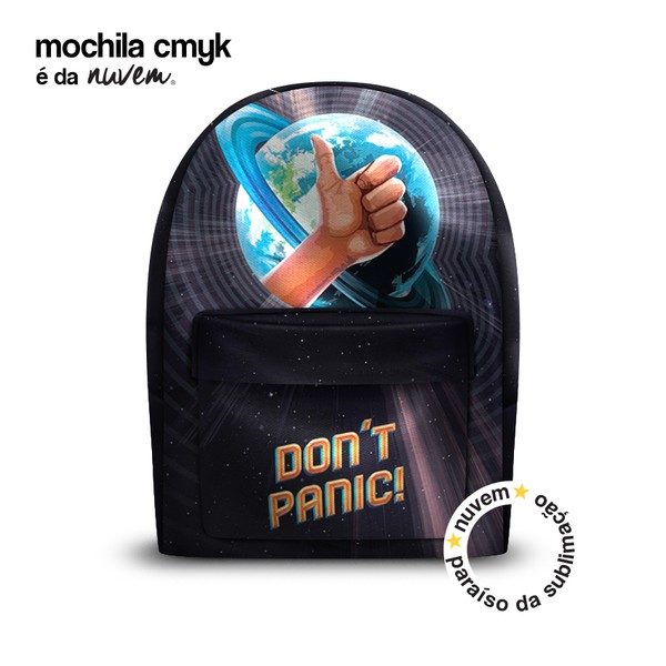 Foto do produto mochila geek adulto - don't panic!