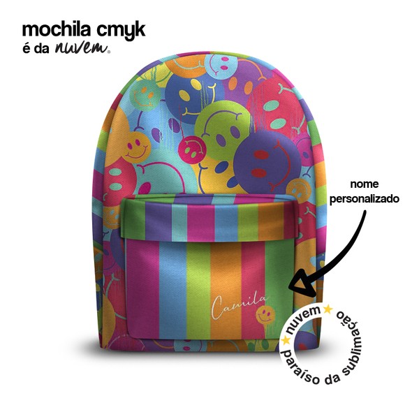Foto do produto mochila adulto cmyk - smile colors