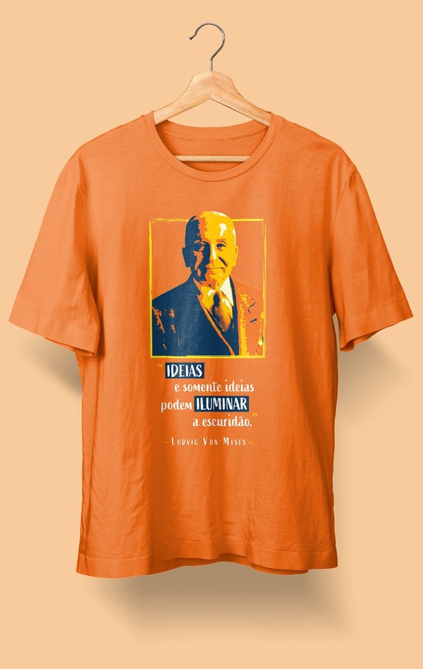 Foto do produto Camiseta Ludwig Von Mises Laranja (Feminina)