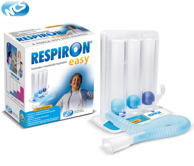 Respiron Easy - Nível Baixo - Inspirômetro De Incentivo - Exercitador Respiratório Pulmonar Regulável E Ajustável