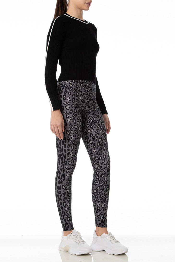 Imagem do produto NEW - Legging Lycra Cós Estampada Leopardo Noir