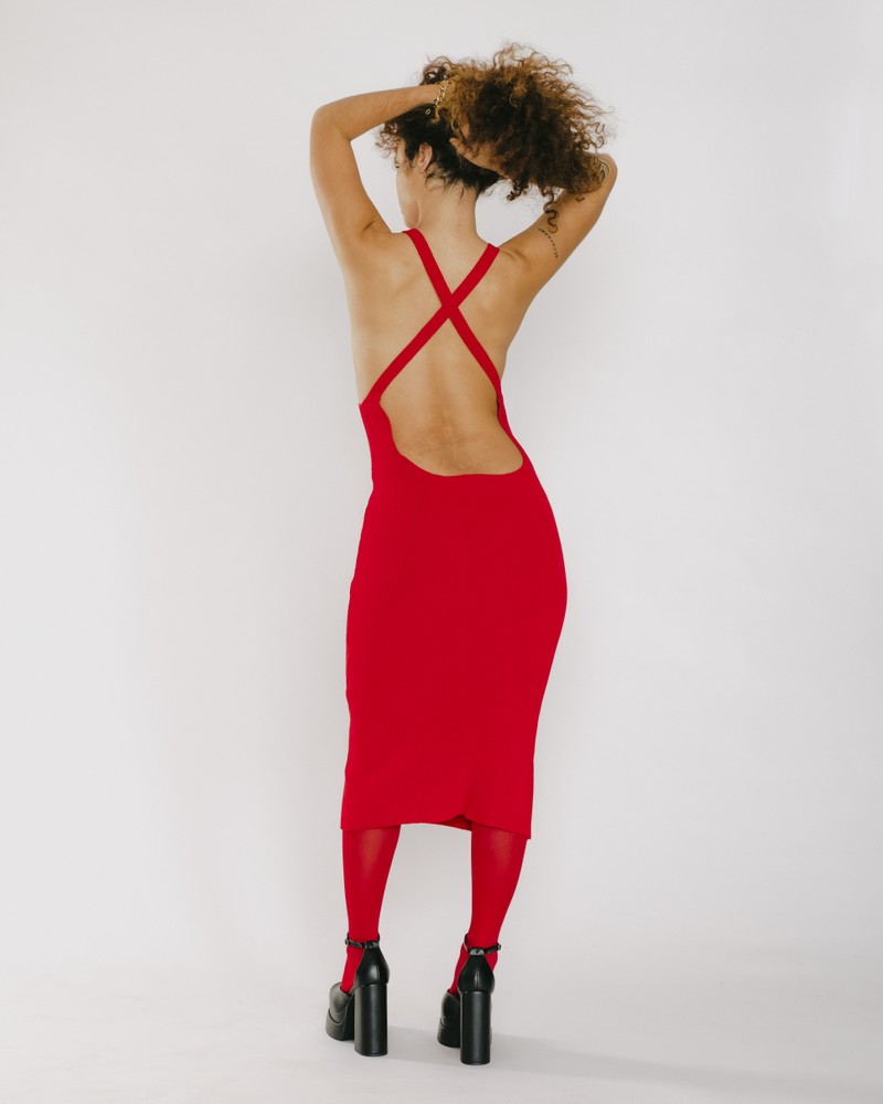 Vestido Niara Knit Vermelho
