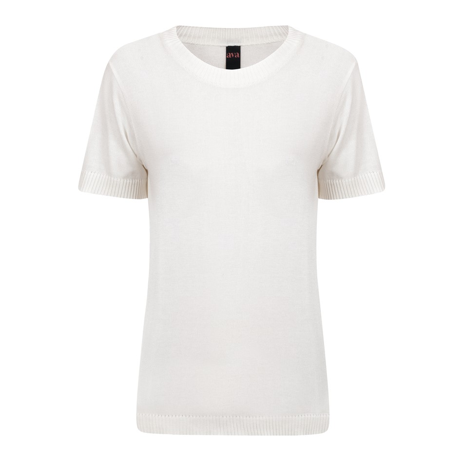 Camiseta Tricot Off White - Inverno 21