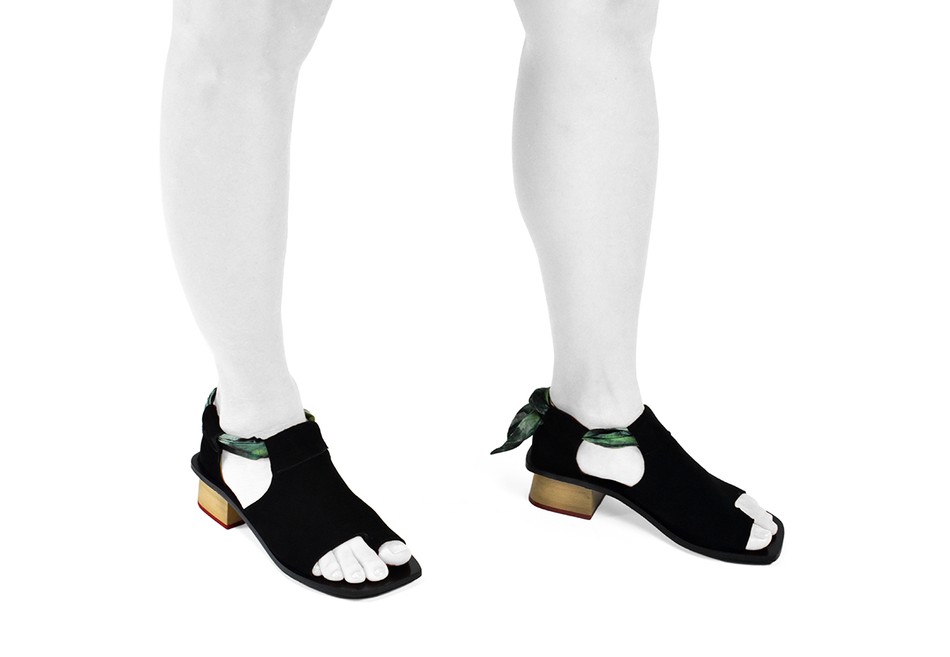 Sandália Vyrsan Top Camurça Preta + Acessórios|Vyrsan Top Sandal Black Suede + Accessories