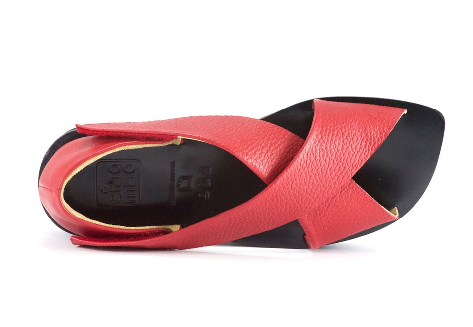 Sandália Plataforma Xis Platoo Vermelho/Preto|Xis Platoo Sandal Red/Black