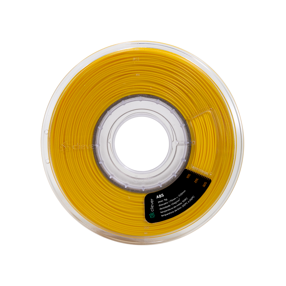 ABS AMARELO | 1,75mm | 1 Kg | CLIEVER
