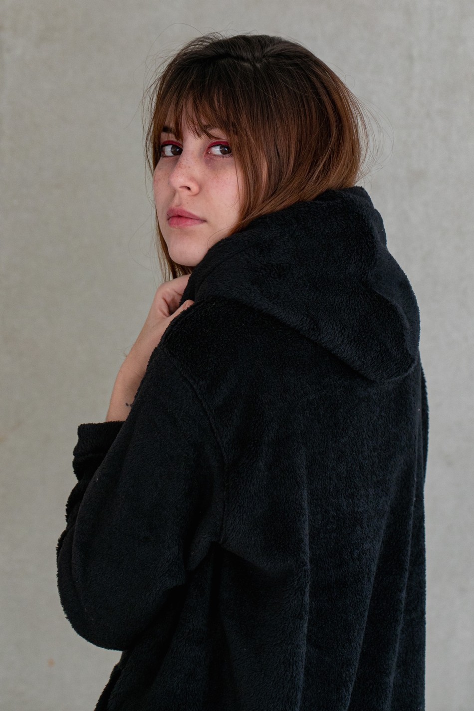 casaco de pelúcia feminino