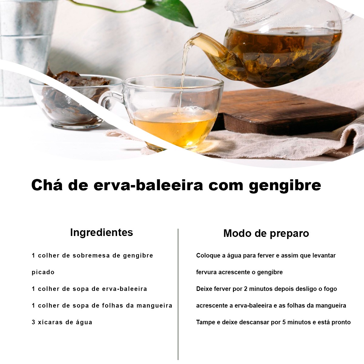 Chá de Erva Baleeira - Cordia Verbenacea. 50g
