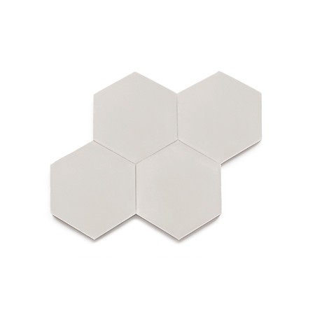 Ladrilho Hidráulico Ladrilar Hexagonal Branco 15x17